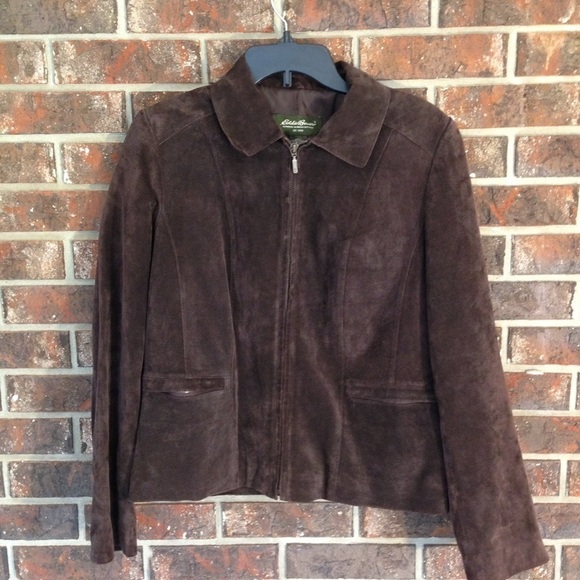 EDDIE Bauer Leather Jacket Size Medium Very Nice - Picture 1 of 6